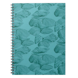 Schelpen in Aqua Notitieboek