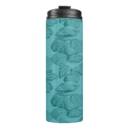 Schelpen in Aqua Thermosbeker