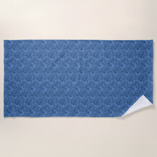 Schelpen in Blue Beach Handdoek