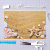 Schelpen op het strand tissuepapier (Craft)