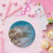 Schelpen & Parels Elegant Geschilderde Strand Bord (Feest)