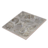 Schelpen patroon - parelmoer tegeltje (Zijkant)