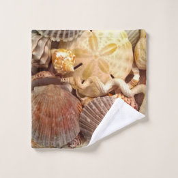 Schelpen Zand Dollar Patroon Washandje