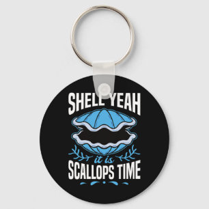 Schelpenlocatie Scallop Jager Vissen Snorkelen Sleutelhanger