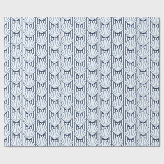 Schelpenstreep Elegantie! Cadeaupapier (Vlak)