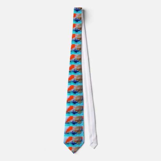 Schelper, rood en blauw stropdas (Voorkant)
