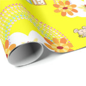 Schelpige-liefdesregenboogwolken - Floral-wrapppap Cadeaupapier (Rol Hoek)