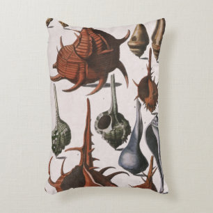 Schelpjes, Antieke Zee Schelpen, Oceaan Zeeleven Decoratief Kussen