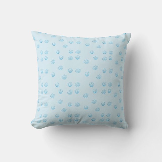 Schelpjes Omlijning Minimalisme Kussen (Voorkant)
