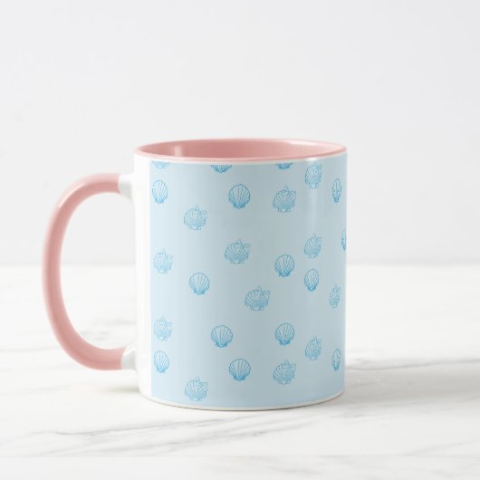 Schelpjes Omtrek Minimalisme Mok (Links)