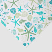 Schelpschelpen en zeeduivel tissuepapier (Detail)