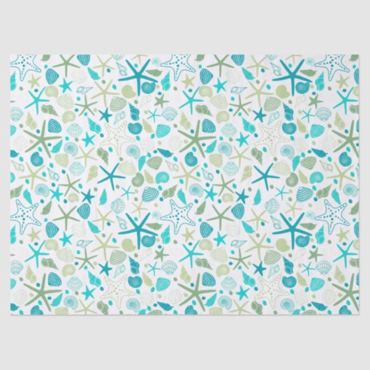 Schelpschelpen en zeeduivel tissuepapier (Voorkant)