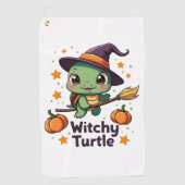 schelpschildpad golfhanddoek (Voorkant)