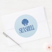 Schelpsticker Ronde Sticker (Envelop)