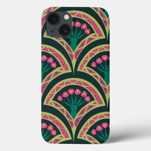 schelpvormig groen patroon Case-Mate iPhone case (Achterkant)
