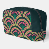 schelpvormig groen patroon toilettasje (Rechterhoek)