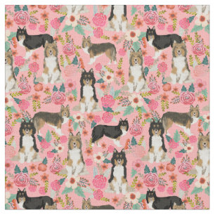 scheluw floralen roze stof