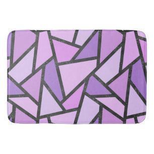 Scheluwen van lila gekleurd glas badmat