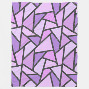 Scheluwen van lila gekleurd glas fleece deken