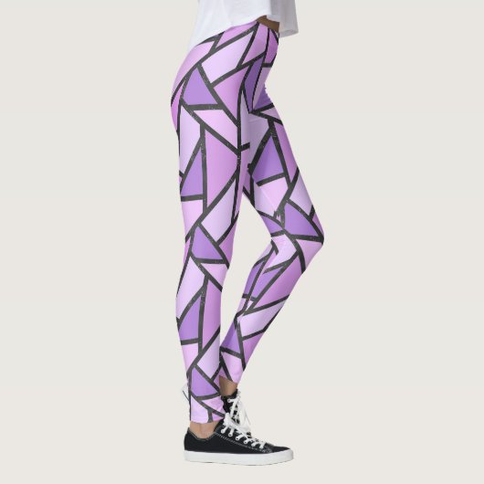 Scheluwen van lila gekleurd glas leggings (Rechts)