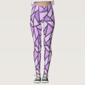 Scheluwen van lila gekleurd glas leggings (Voorkant)