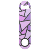 Scheluwen van lila gekleurd glas speed flessenopener (Achterkant)