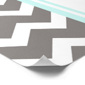 Schema 8 Tables Blue Gray Chevron Poster (Hoek)