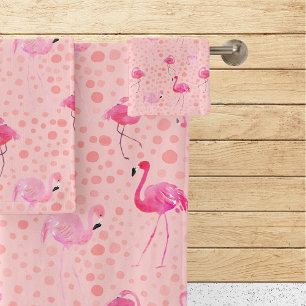Schéma de flamingo rose pâle