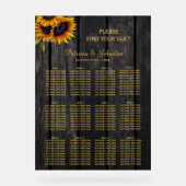 Schéma de siège en acrylique mariage en bois flora (Recto)