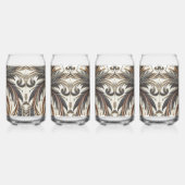 Schéma floral brillant avec pierre de gemme (Droite)