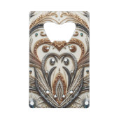 Schéma floral brillant avec pierre de gemme (Devant)