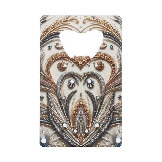 Schéma floral brillant avec pierre de gemme (Devant)