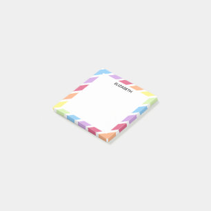 Schema: naam regenboogdiagonaal personaliseren post-it® notes