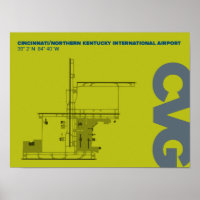 Schema van de luchthaven Cincinnati/Northern Kentu