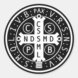 Schema van de sint-Benedicus-medicijnenmolen Ronde Sticker