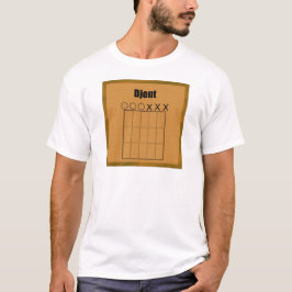 Schema van Djent Fret Board T-shirt