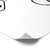 Schema van een 19-boot met frontverlichting poster (Hoek)