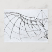 Schema van een mechanische vleugel briefkaart (Voorkant)