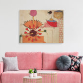 Schema van een systeem om water in een canvas afdruk (Insitu (Woonkamer))