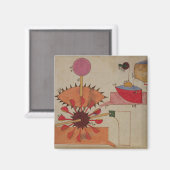 Schema van een systeem om water in een magneet (Voorkant / Achterkant)