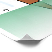 Schema van een Wicket uit het spel van Cricket Poster (Hoek)