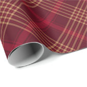 Schema van het rode bordeaux goudplaat cadeaupapier (Rol Hoek)