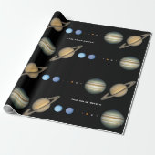 Schema van NASA-zonnecentrales Cadeaupapier (Uitgerold)