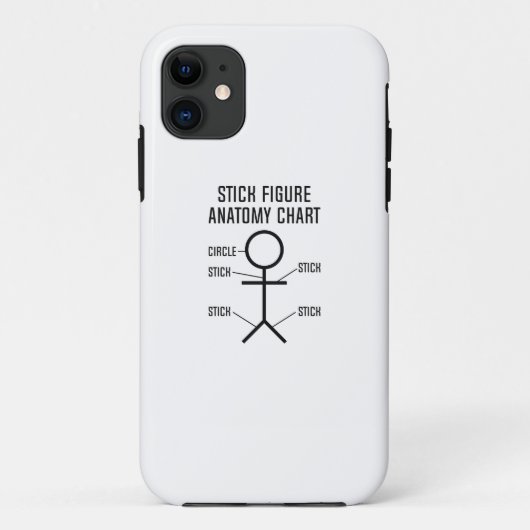 Schema voor anatomie van teken Case-Mate iPhone case (Achterkant)
