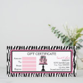 Schema voor bakkerij met Zebra Print Cake (Staand voorkant)