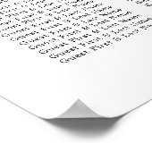 Schema voor bladleder poster (Hoek)