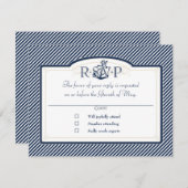 Schema voor buisvormige binnenbekleding RSVP kaartje (Voorkant / Achterkant)