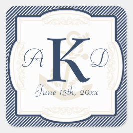 Schema voor buisvormige binnenbekleding vierkante sticker