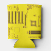 Schema voor circuitkaart blikjeskoeler (Achterkant)