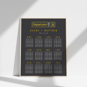 Schema voor de bruiloft van het boorplatform poster